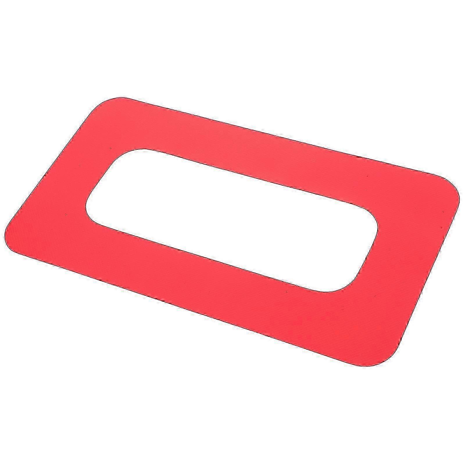 Red Paddle Fin Box Patch for Kayak Use Durable PVC Material