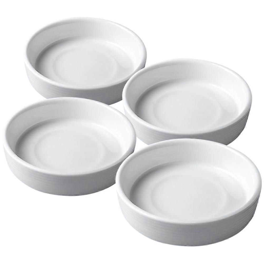 Multi-Function Ceramic Seasoning Plates for Storage Use 4Pcs Spice Trays