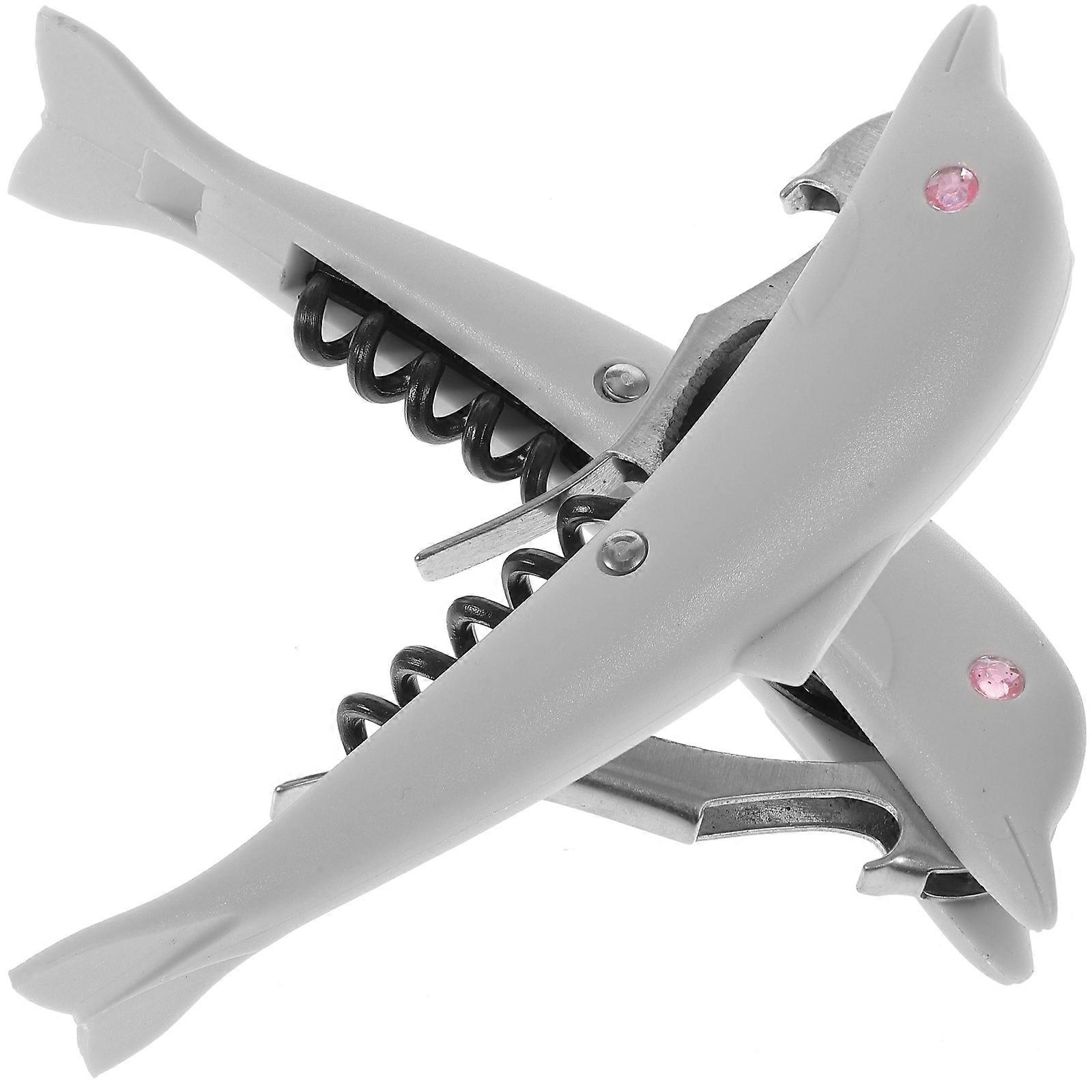 Creative Dolphin Shape for 2Pcs Bar Supplies Grey