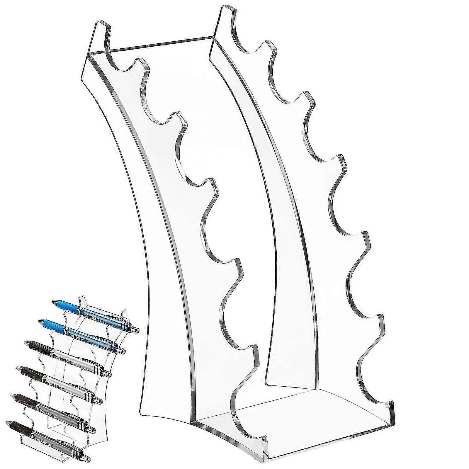 Transparent Acrylic Pen Display Shelf Commodity Product Display Rack
