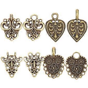 4Pcs Vintage Cardigan Collar Clip Shawl Clip Clothing Accessory for Women Girls