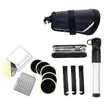 Bike Repair Tools 7 in 1 Repair Kit Set for Bike Maintenance 2Pcs Black Bag
