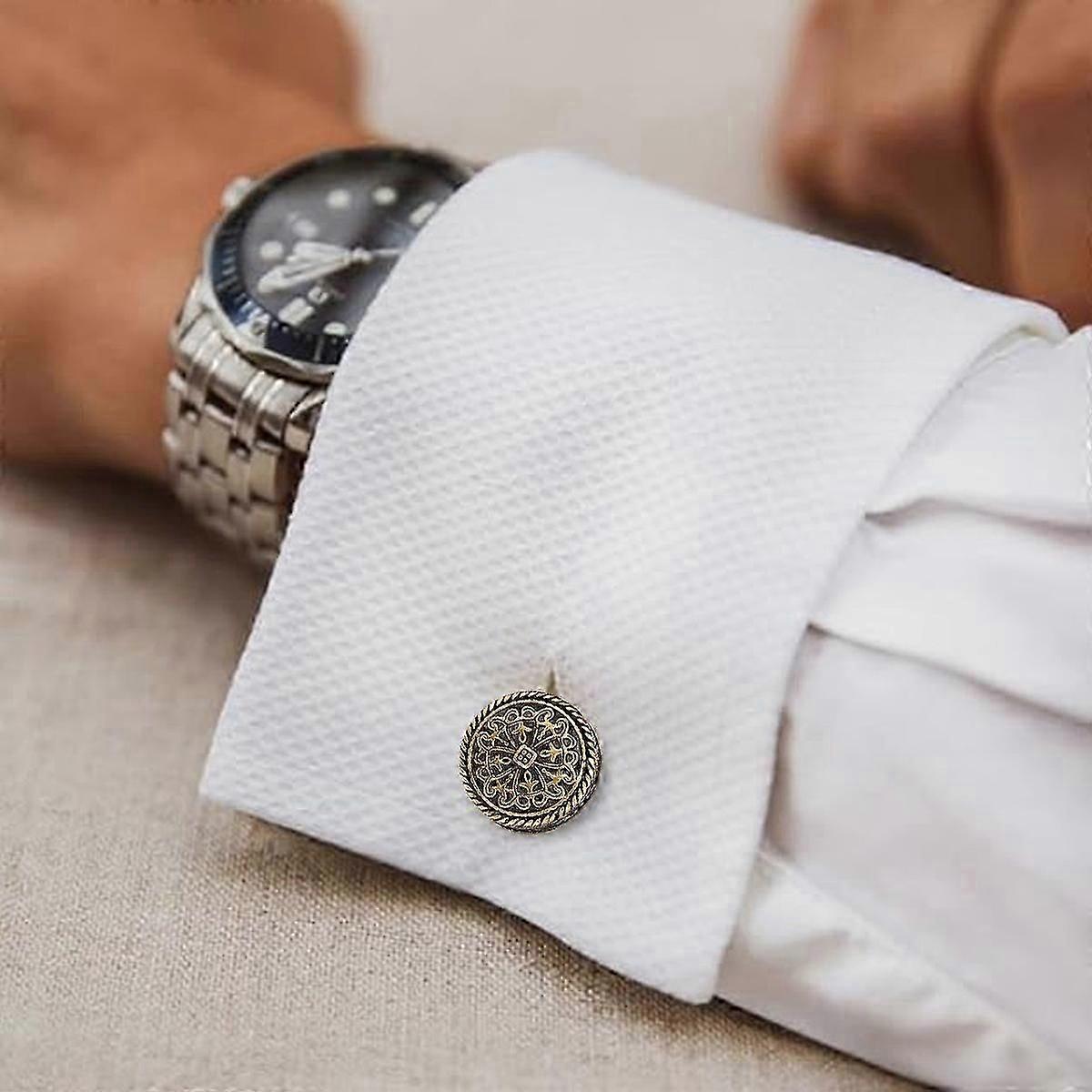Round Metal Cufflinks