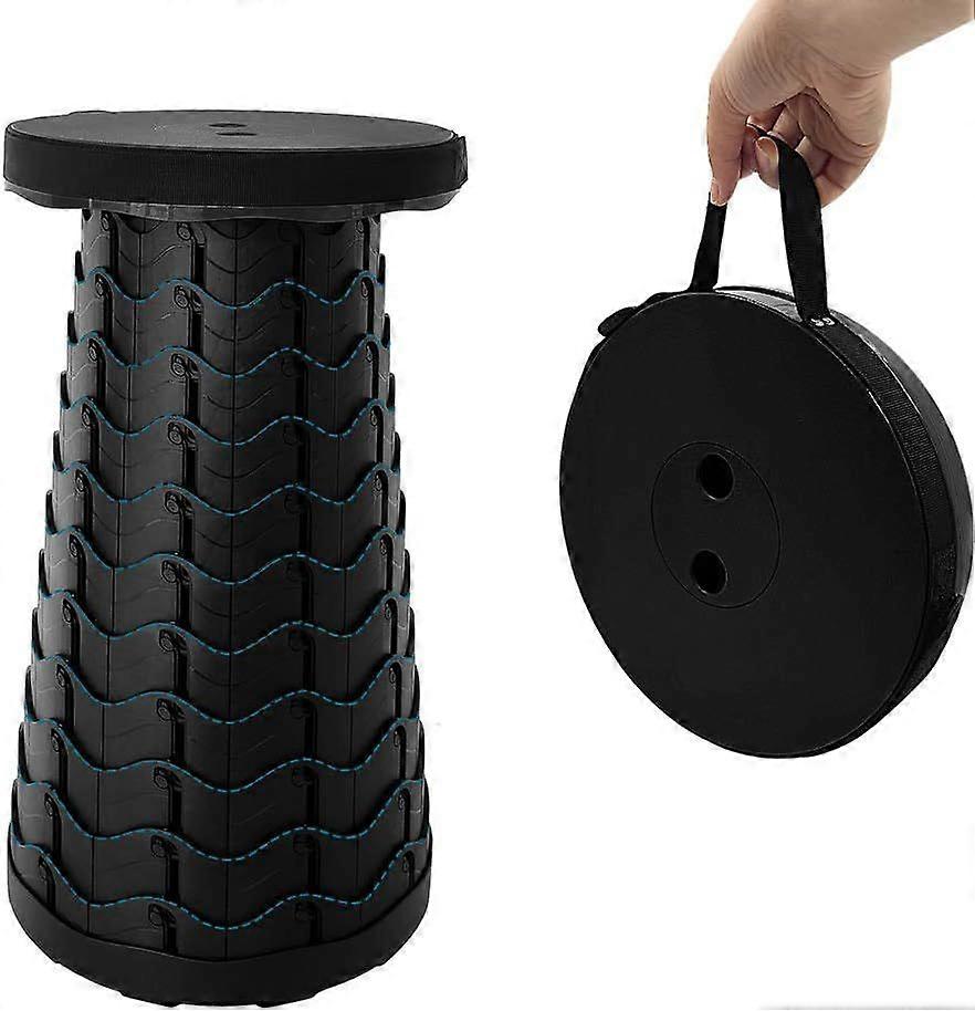 Retractable Folding Stool Upgraded, Portable Lightweight Collapsible Stool