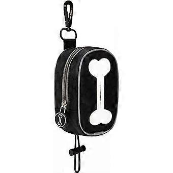 Hundbajspåsehållare, hundavfallspåse dispenser med dragkedja för hundpromenader (inga bajspåsar)
