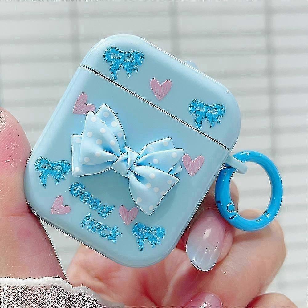 3D Dot Bowknot Bluetooth Earphone Protective Case 25-26