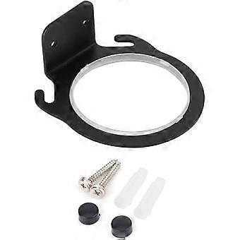 Black Wall Mounted Hair Dryer Holder Space Aluminum Wall Mounted Hair Dryer Holder Wall Mounted Hair Dryer Holder with Screws for Bathroom Inner Diame