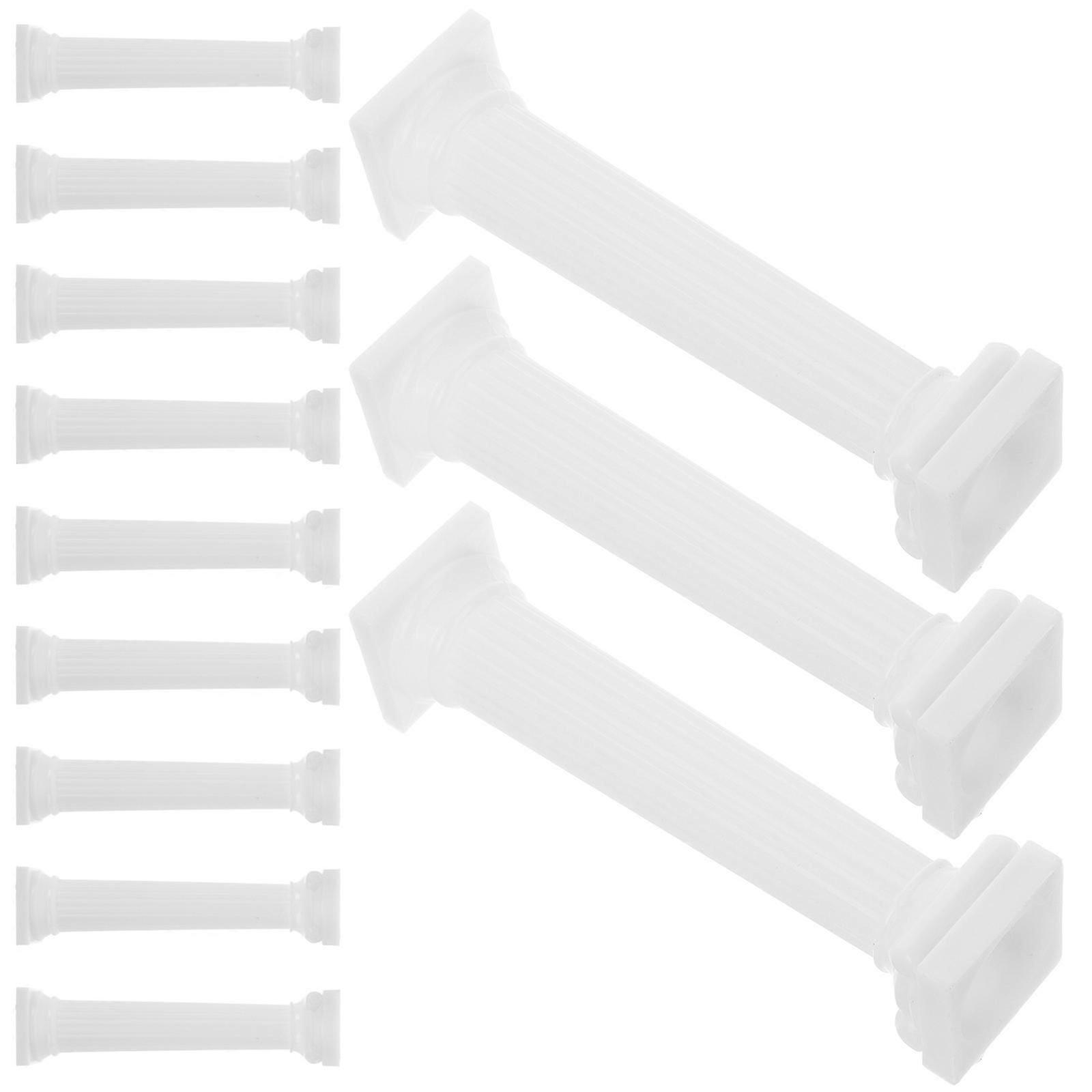 Micro Landscape Roman Columns, Plastic Decorative Pillars, 12Pcs for Wedding