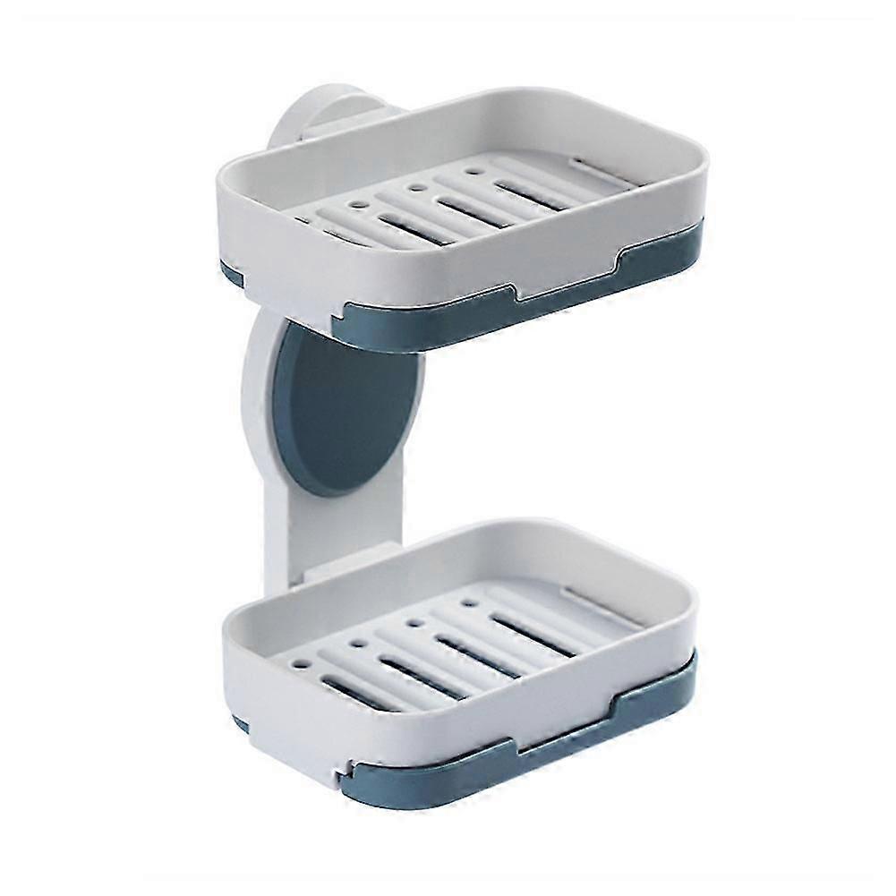 Double-Layer Soap Holder for Shower and Bathroom Use