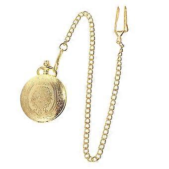 Relógio de bolso Retro Esculpido Colar Acessório Dente de Bolso Relógio Dourado