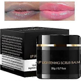 Lip Scrub and Dark Lip Lightening Balm for Hydration and Gentle Exfoliation with Hyaluronic Acid