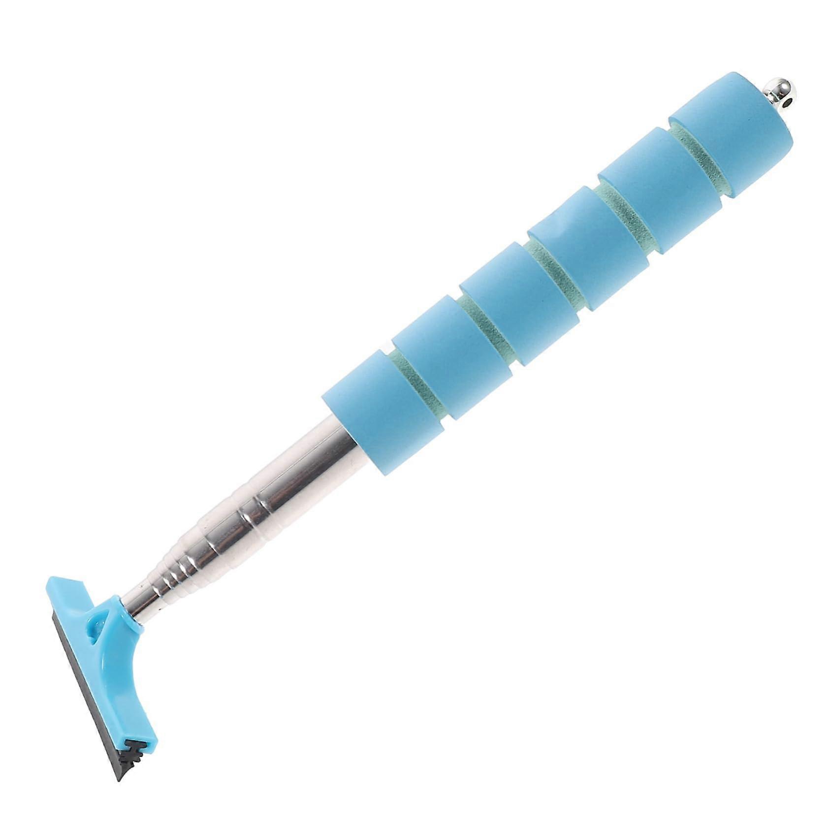 Extendable Car Rearview Mirror Wiper with Long Handle, Scratch Window Cleaning Tool