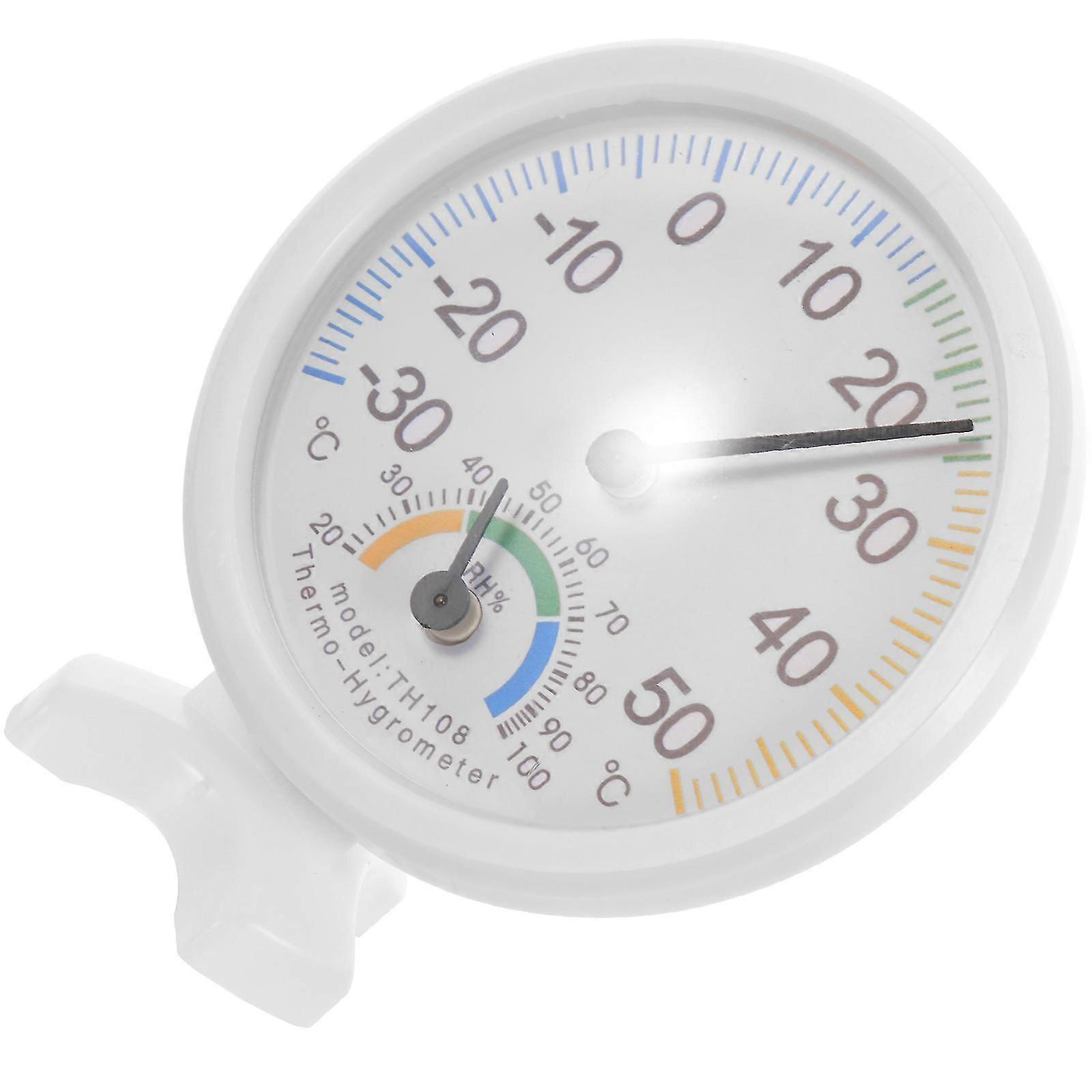 High Precision Pointer Hygrothermograph Multiple Use Thermometer Hygrometer White
