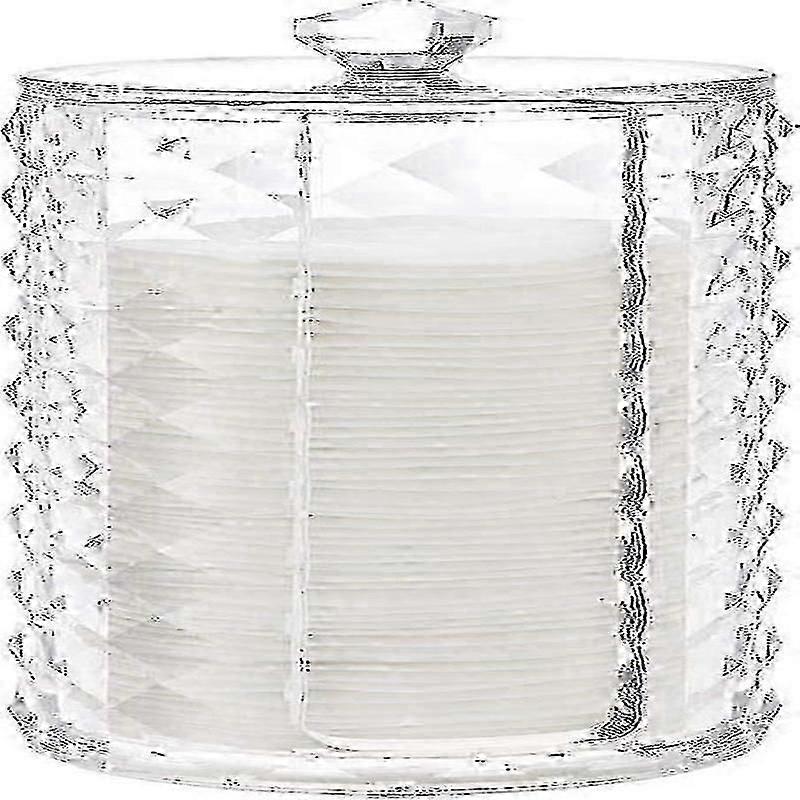Diamond Pattern Cosmetic Cotton Round Holder