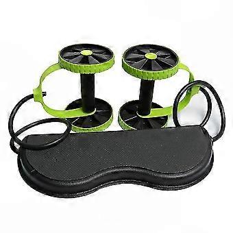 Core Fitness Training Equipment Double Core Stretchy Elastic Waist Abdominal Roller