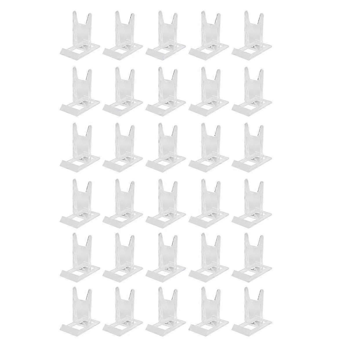 Stand frame for plates with clear plastic shelf