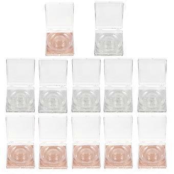 Empty Eyelash Organizer for Storage Use 12Pcs Glitter Lash Boxes