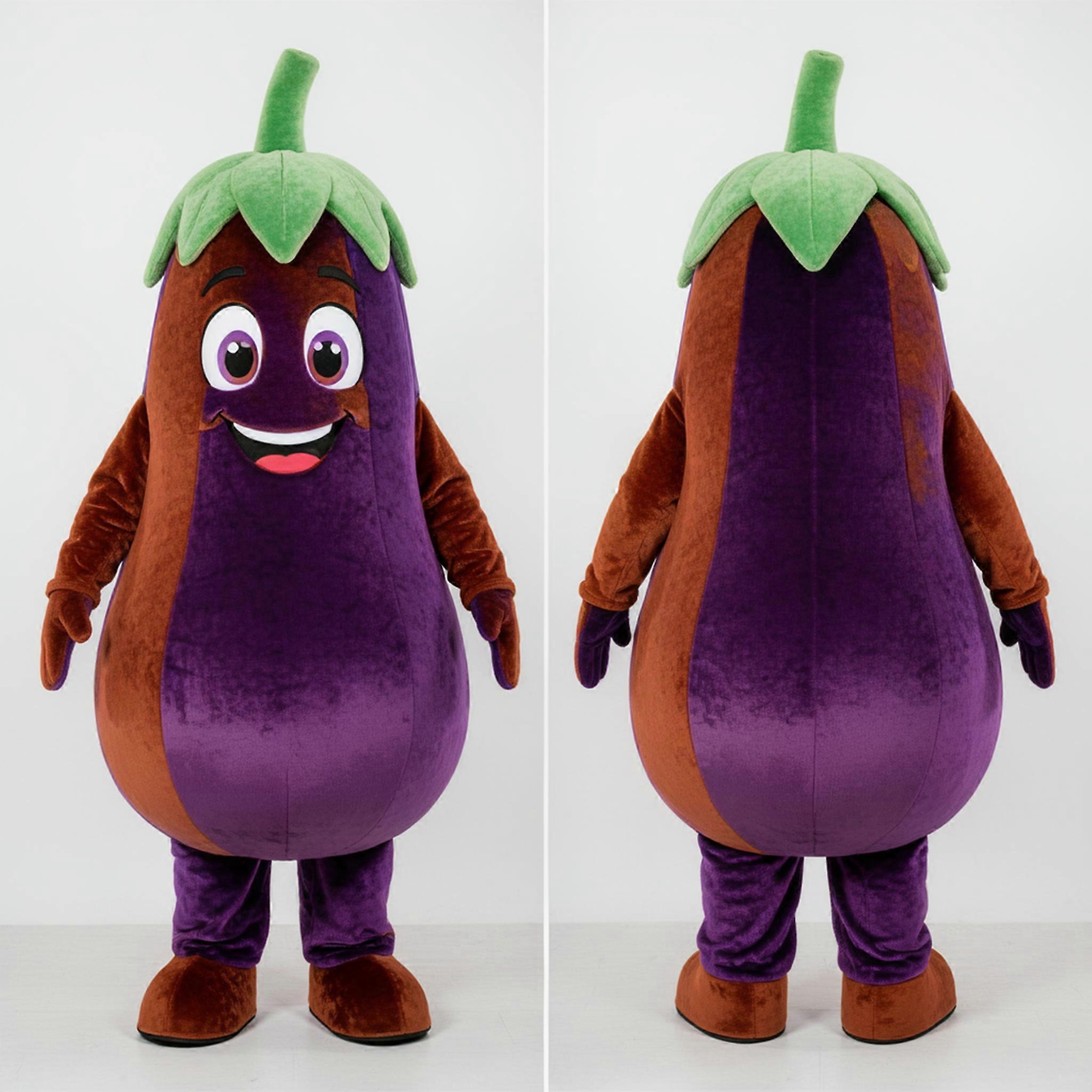 MASTICOT Rust Orange Plump Eggplant Mascot