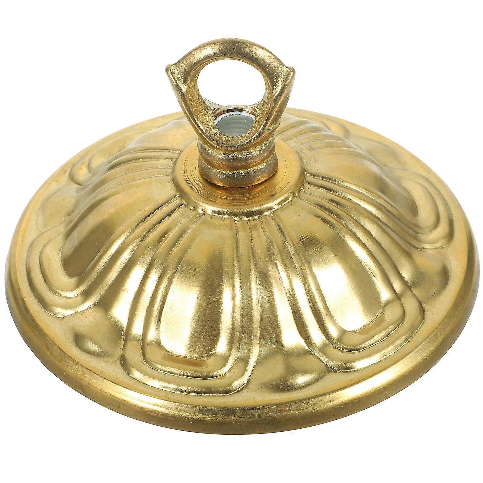 Golden Copper Chandelier Canopy Closed Hook for Pendant Light Mounting