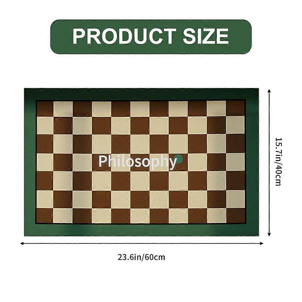 Portable Walnut Chess Board With Non-Slip Surface