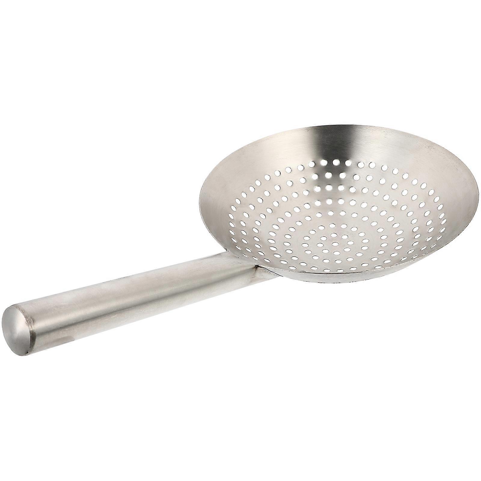 Stainless Steel Filter Spoon for Kitchen Use 2Pcs Multi-Functional Oil Strainer
