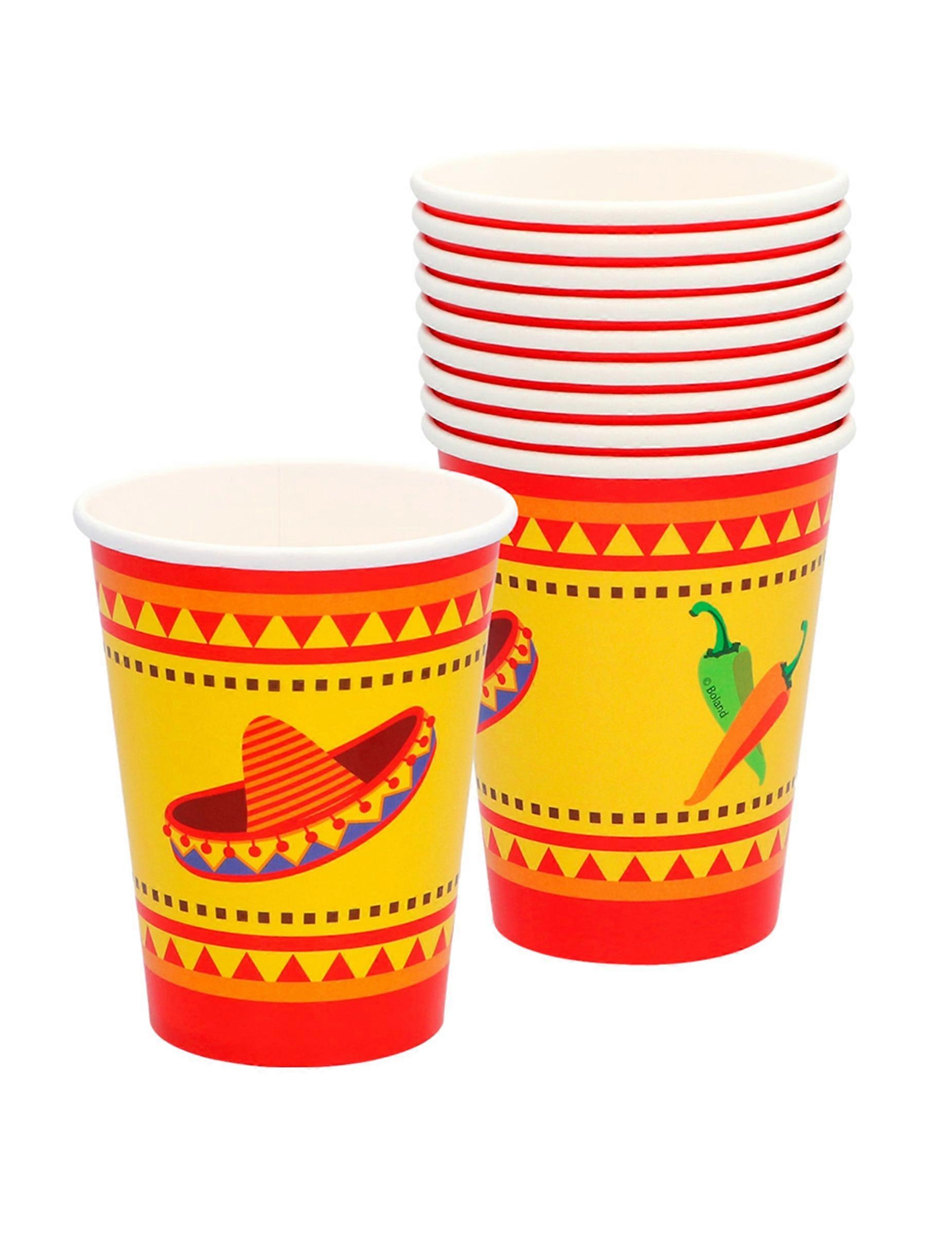 10 Gobelets mexicains 21 cl