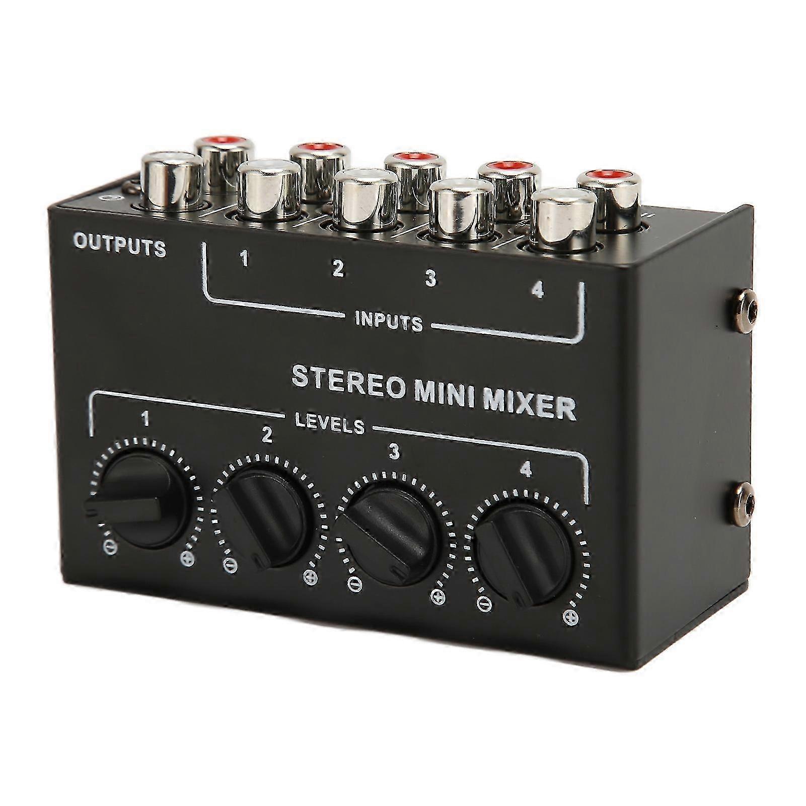 Passive 4-In Stereo RCA Mixer