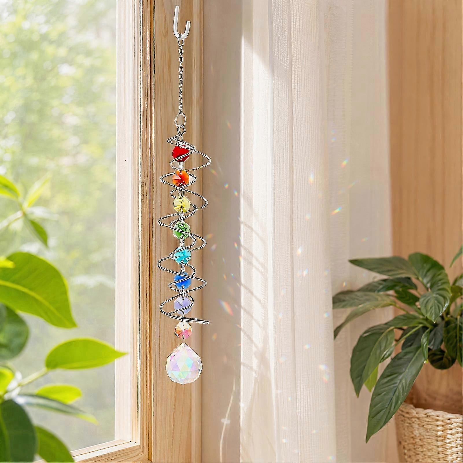Spiral Crystal Light Refractor Ornament
