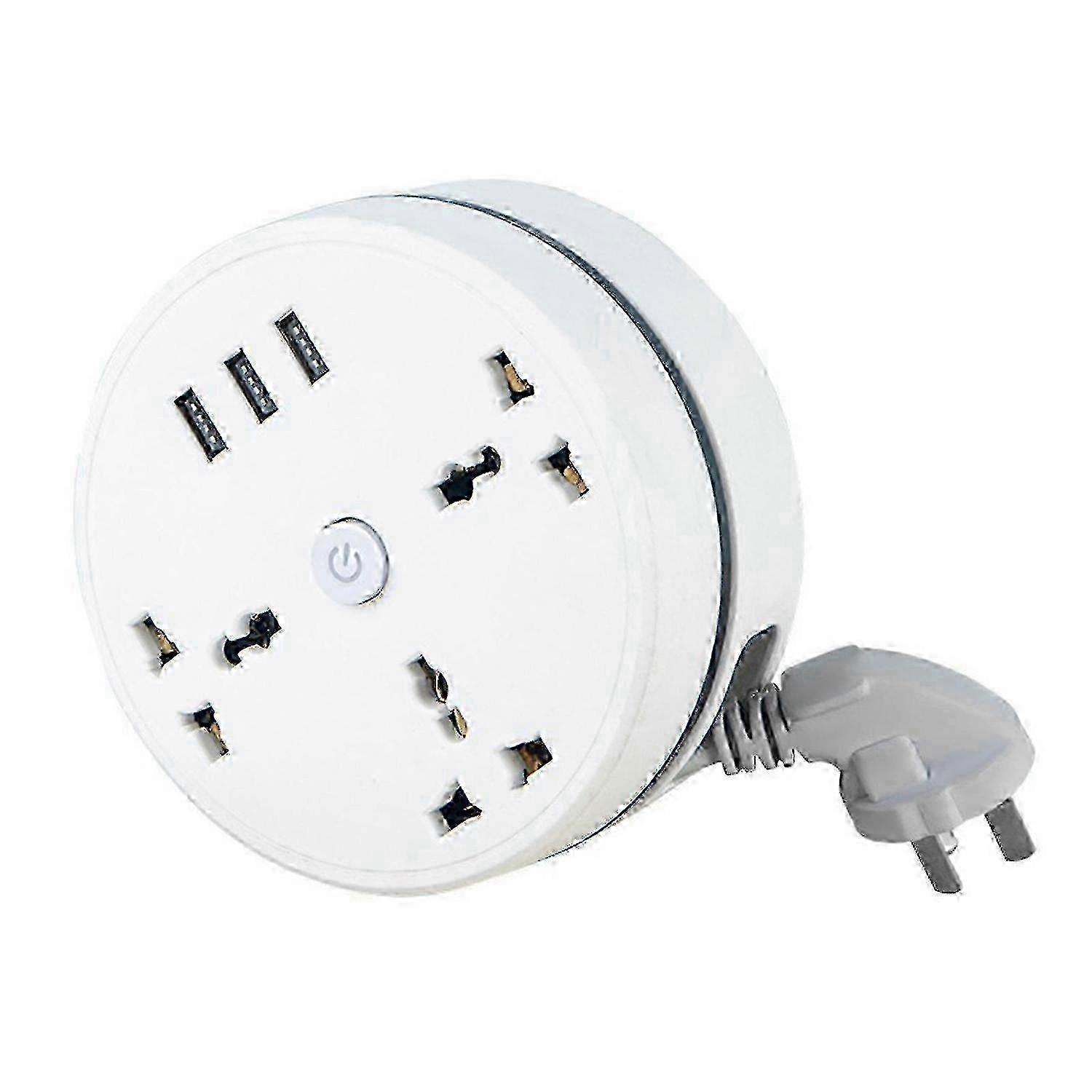 2500W Retractable 3-USB Power Strip