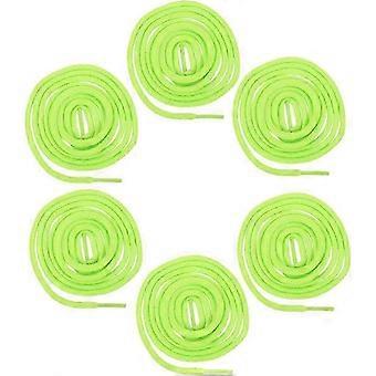 Sneaker & Hockey Shoe Laces, 6pcs 120cm Round Polyester Replacement Shoelaces for Adult Casual Running, Olive Green