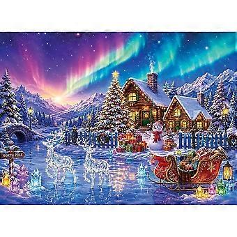Puzzles for Adults North Pole Aurora Christmas Village Puzzle GYU010
