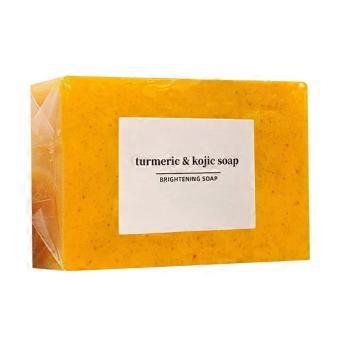 Sapone alla curcuma e acido cogico per la pulizia della pelle del viso e del corpo, ringiovanente ed esfoliante delicato, regalo per la festa del papà