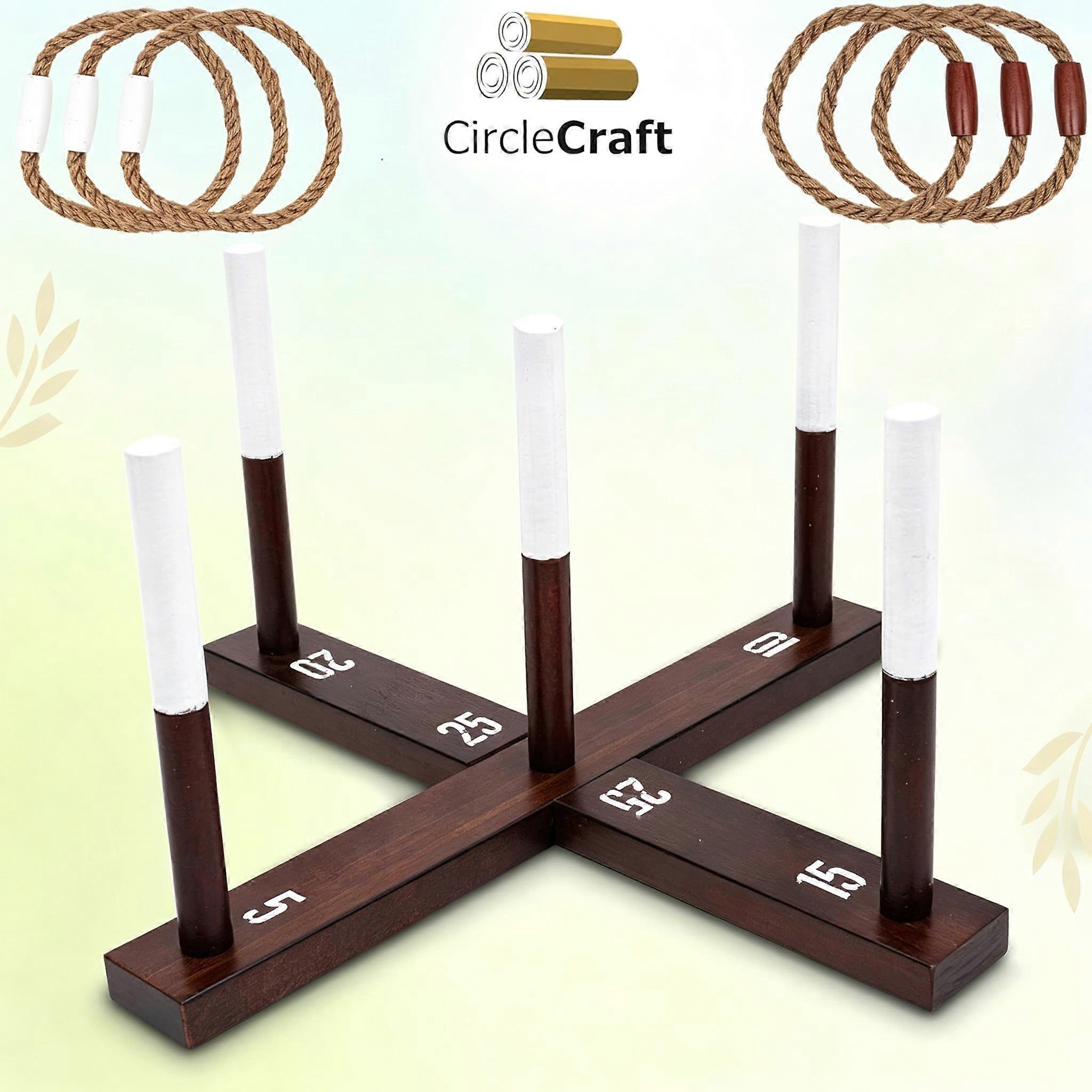 Wooden Ring Toss Game Cross Base