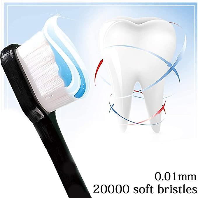 Extra Soft Toothbrush - 2 Pcs , Ultra Soft-bristled Adult Toothbrush Micro-nano 20000 Floss Bristle Good Cleaning Effect For Sensitive Teeth Oral Gum