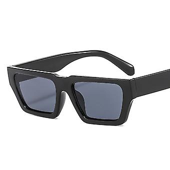 Brand Designer Rectangle Cat Eye Sunglasses Men Retro Shades Male