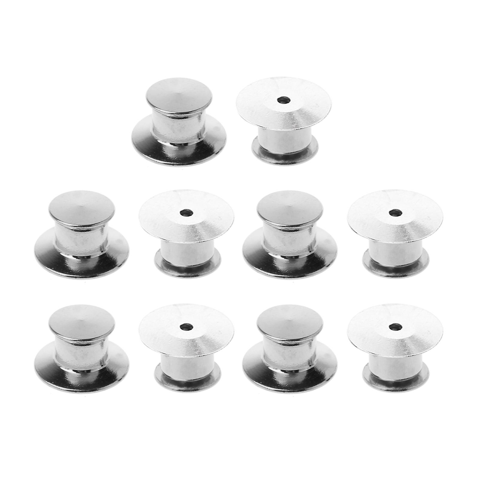 10 Pcs Pins Keepers Backs Locks Badge Brooch Pin Backs Clasps Jewelry Findings