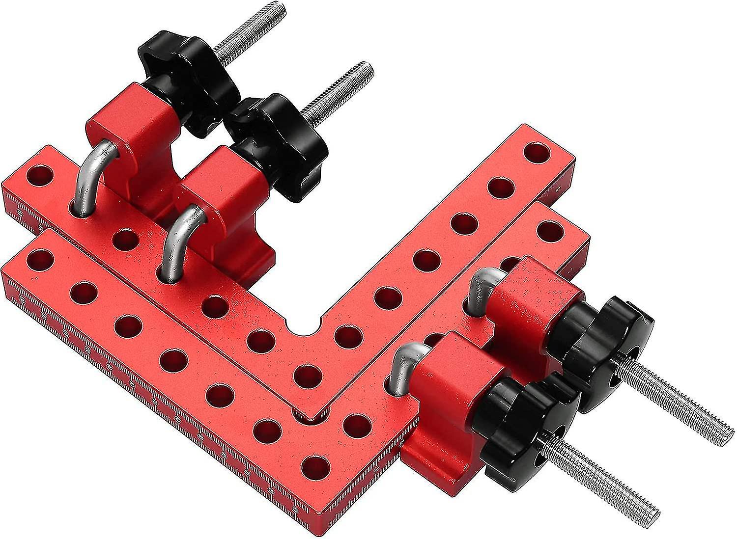 Positioning Angle Angle Clamp 90 Degree Positioning Squares 140x140mm Aluminum Alloy Positioning Ruler Right Angle Clamp Wood Clamps for Photo Frames