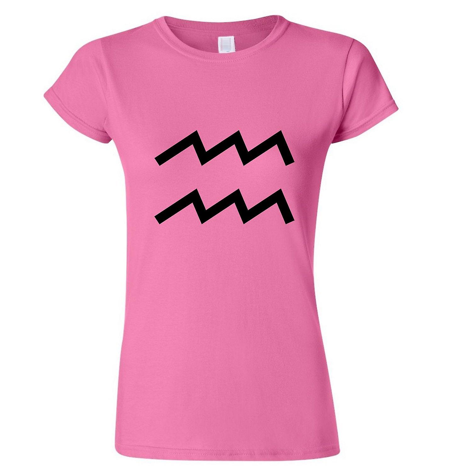 Wodnik Zodiak Horoskop Znak Astrologiczny Znak Damskie Damskie Koszulka Damska Koszulka