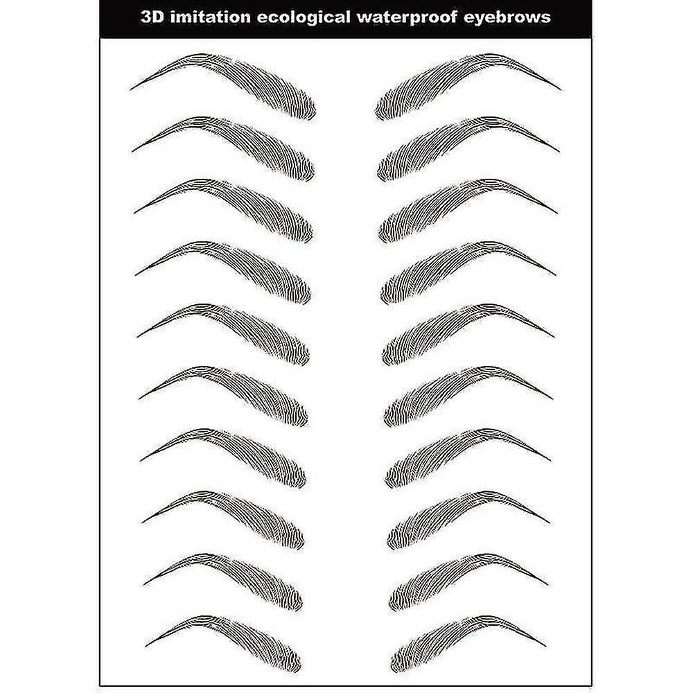 4d Hair-like Eyebrow, Tattoo Sticker, False Eyebrows, Waterproof Makeup