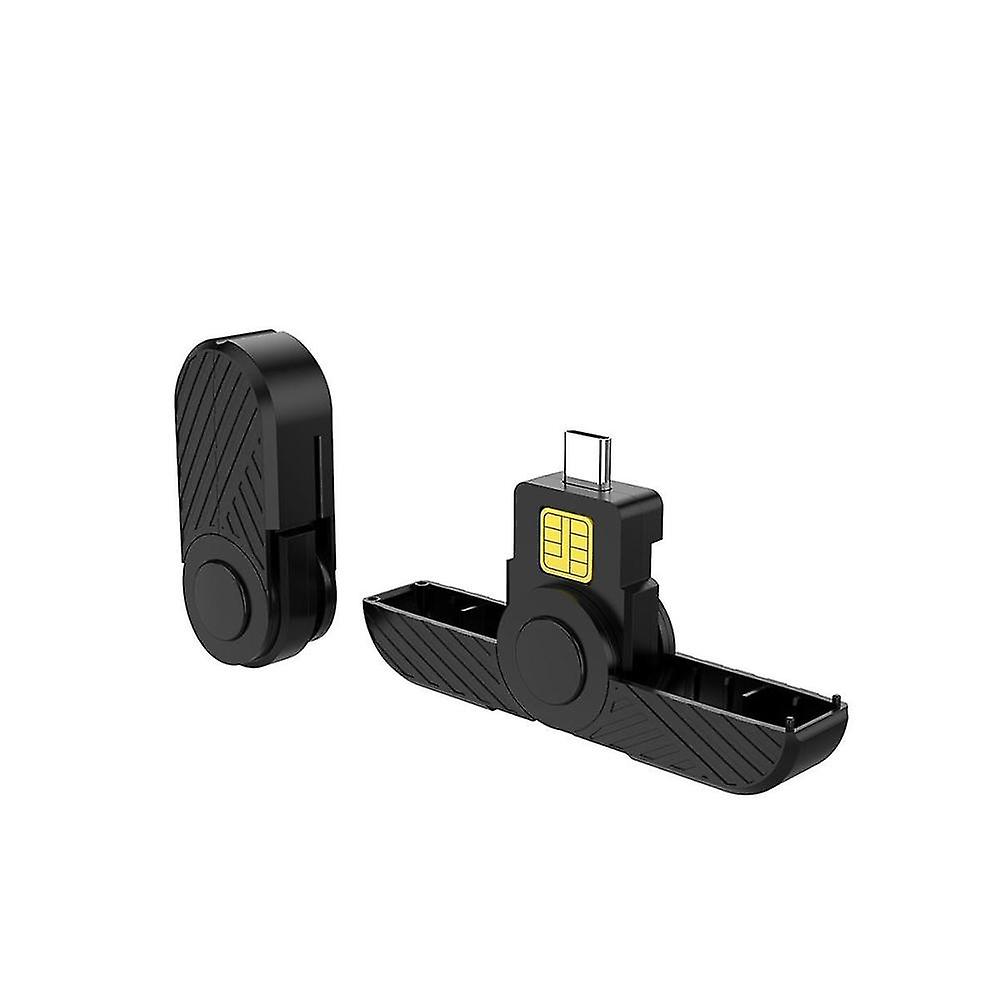 Foldable Usb Type C Common Access Smart Card /ic Bank Chip Card Reader Compatible With Macos Smart