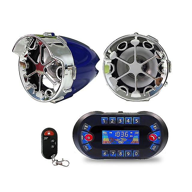 Dc12v 30w Motorcycle Wireless Bluetooth Speaker With Display Support Bluetooth Hands-free, Tf Card, Fm Radio, Phone Charging