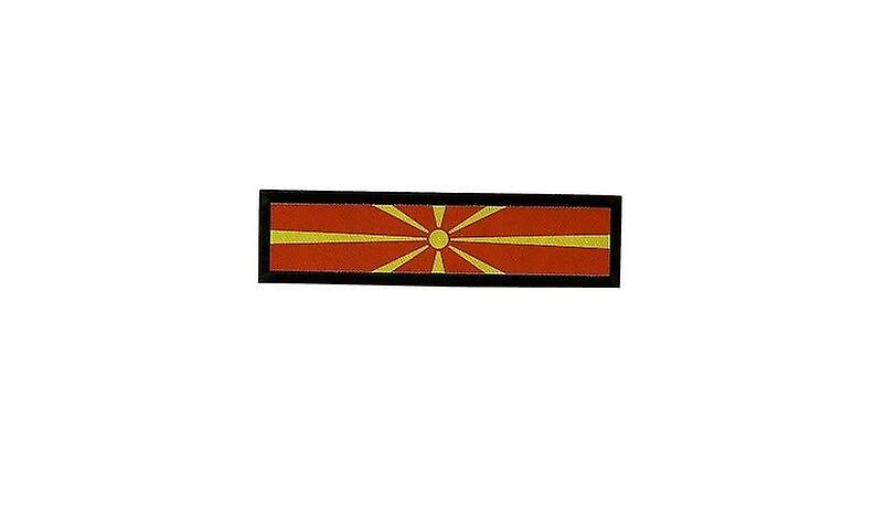 Patch Ecusson Brode Prints Souvenir Backpack Flag Macedoine Macedonien R2