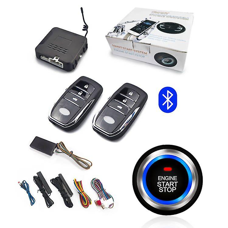 Universal Car Remote Start Stop Kit Bluetooth Mobile Phone App Control Engine Ignition Open Trunk Pke Keyless Entry Car Alarm