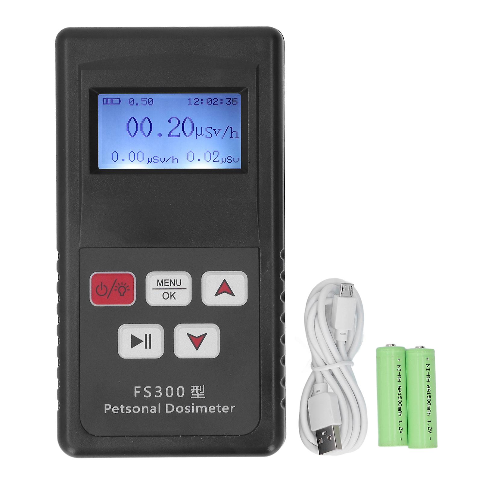 Radiation Detector Current Average Total Data Display Dosimeter Geiger Counter with Alarm Function