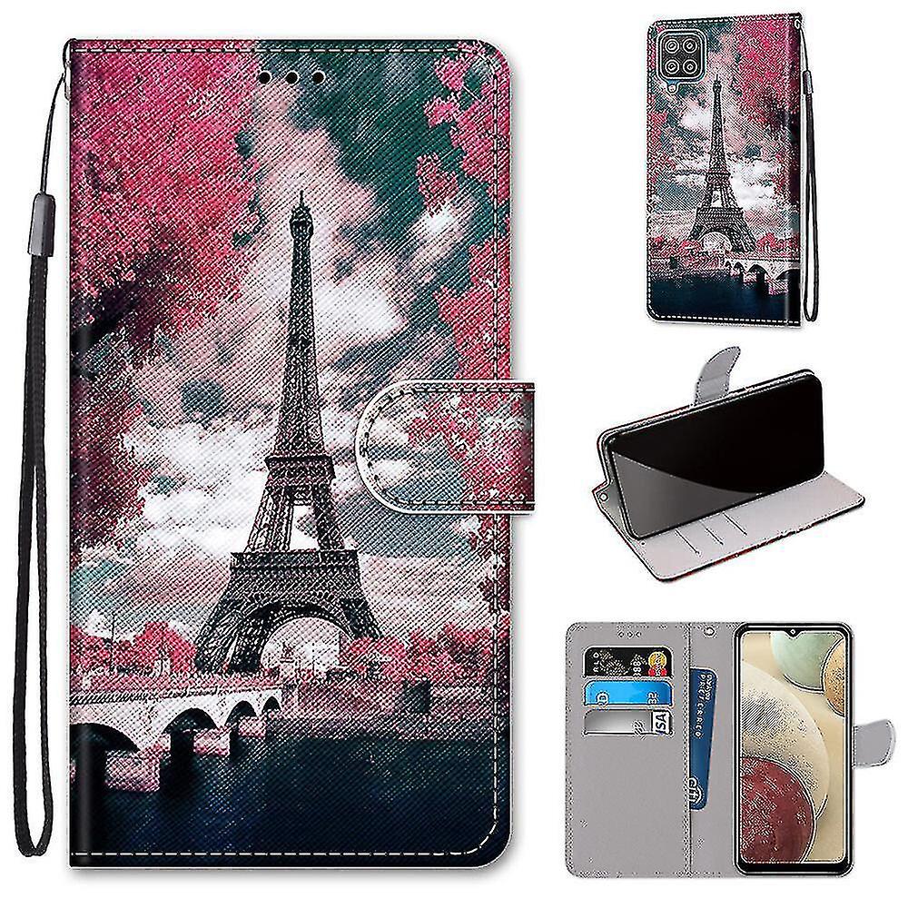 Compatible With Samsung Galaxy A12 Eiffel In Autumn Mobile Case