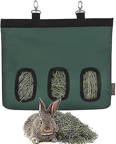 Rabbit Hay Feeder Bag, Hay Feeder For Bunny Guinea Pig Chinchilla Hamsters Small Animals, Hanging Fe