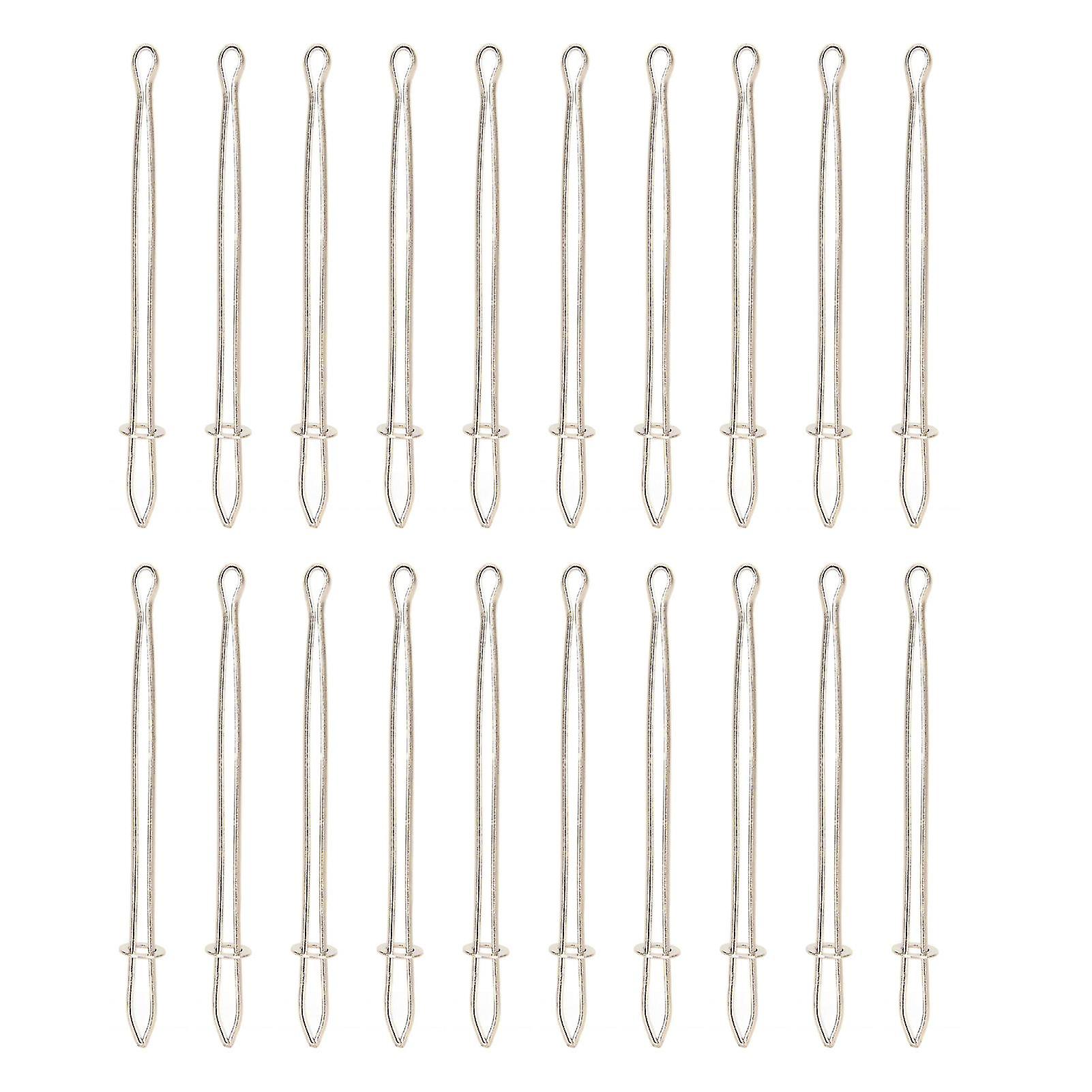 20PCS Metal Drawstring Threaders Elastic Threader Drawstring Rope Tool Threaders for Sewing DIY Tools