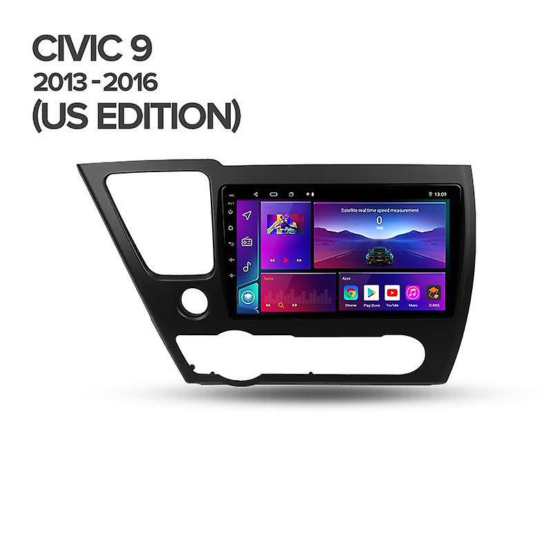 For Honda Civic 9 2013 - 2016 US EDITION Car Radio Multimedia Video Player Navigation Android 2 din 