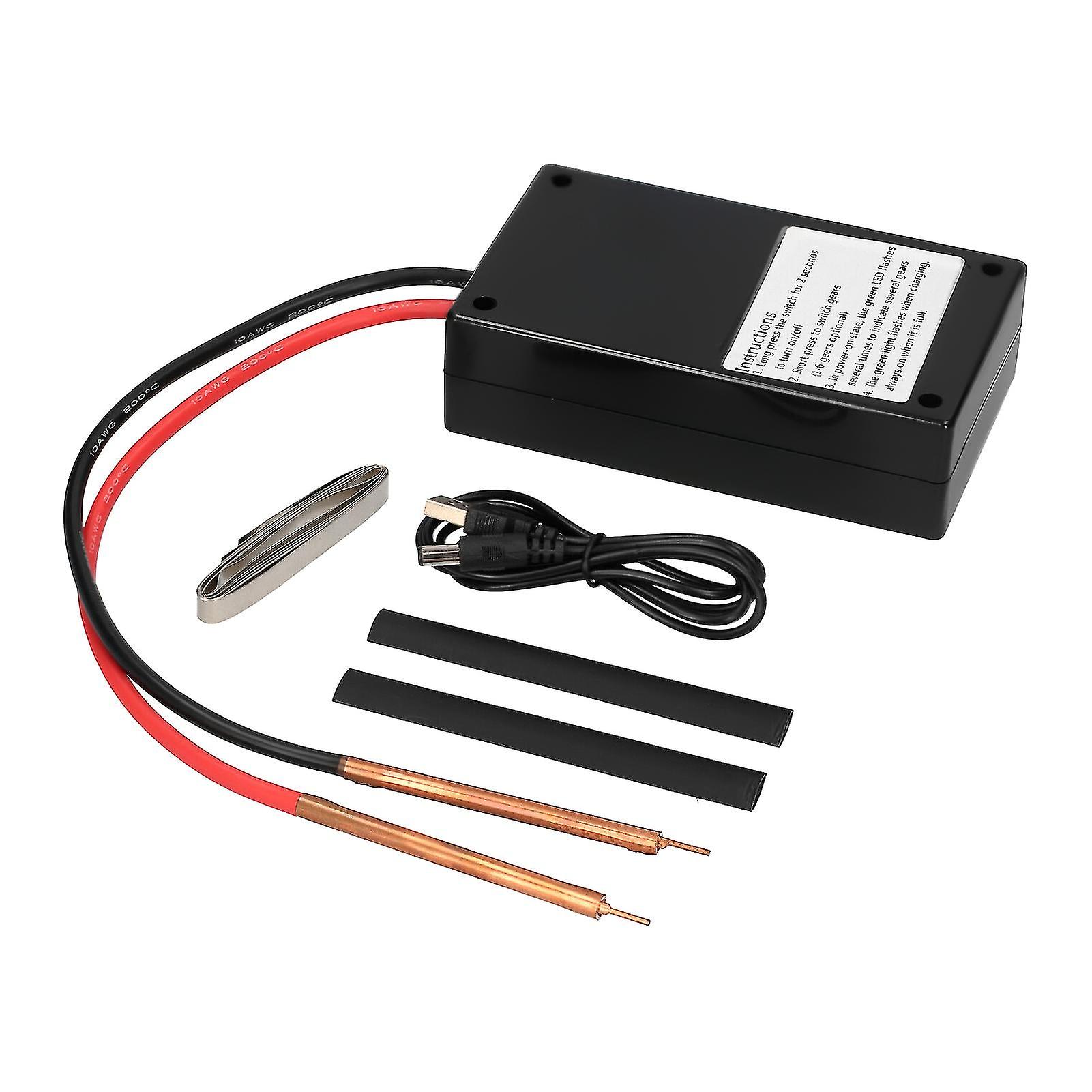 لحام بقعة المحمولة مع أقلام لحام 6 تروس قابل للتعديل 5000mah قابلة للشحن مصغرة بقعة لحام آلة صغيرة المحمولة بطارية ليثيوم لحام ل Hou