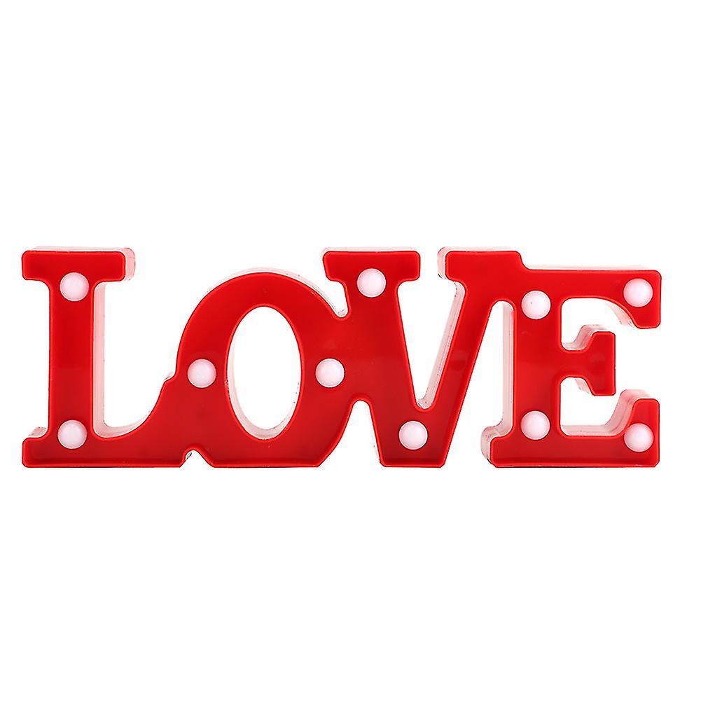 Romantic LED Night Light with "Love" Lettering for Valentine's Day, Marriage Proposal, Confession or Warm Light